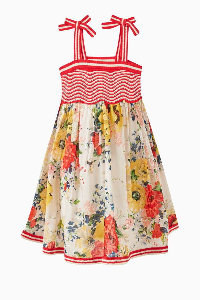 

Alight Knit-top Dress in Woven Cotton, Multicolour