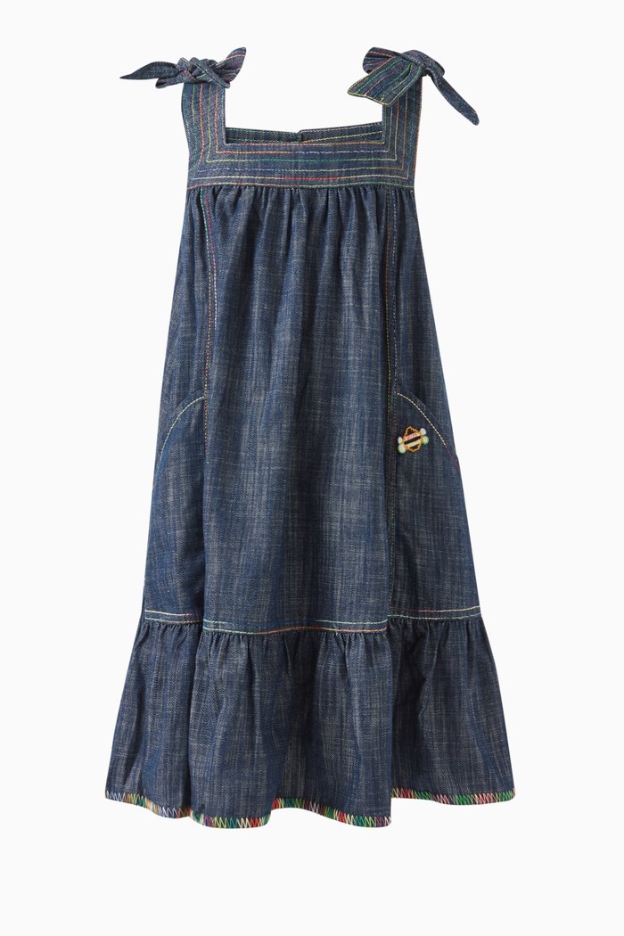 

Alight Tiered Dress in Denim, Blue