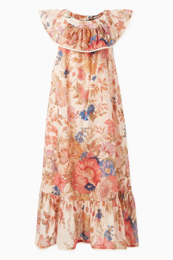 

August Swing Dress in Cotton, Neutral