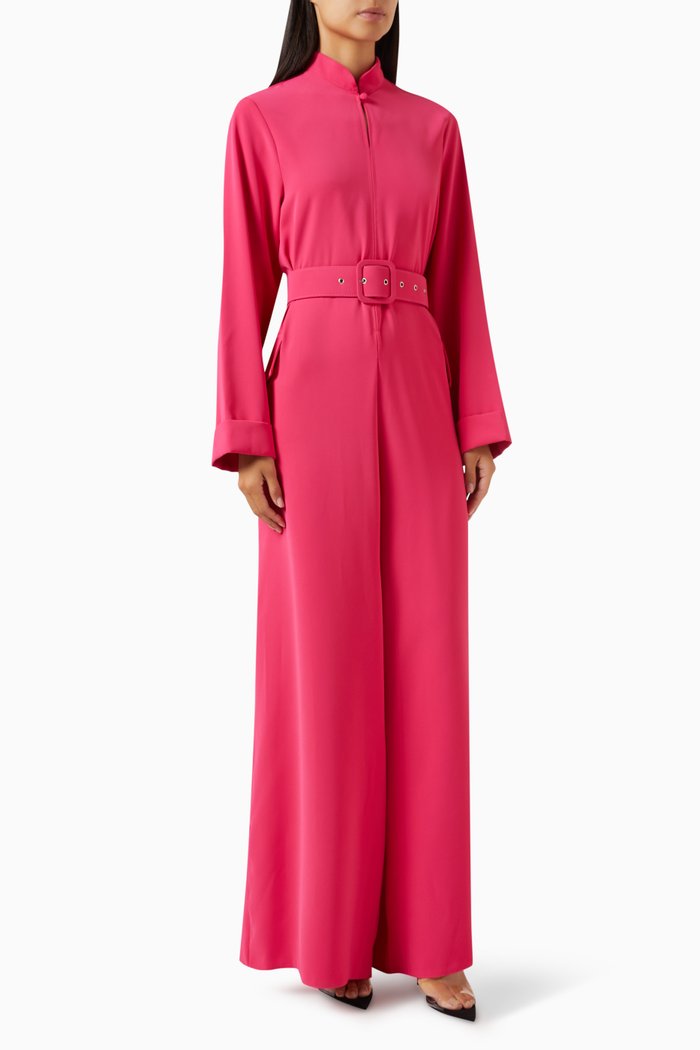 

Plein Belted Jumpsuit, Pink