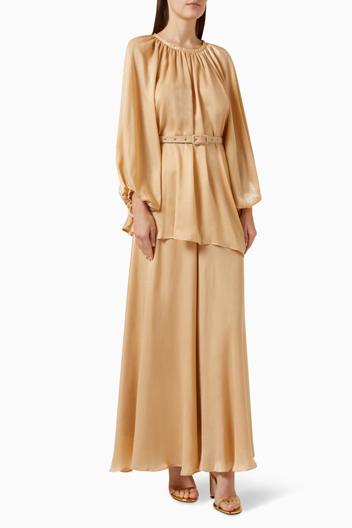 

Blouse & Skirt Set, Neutral