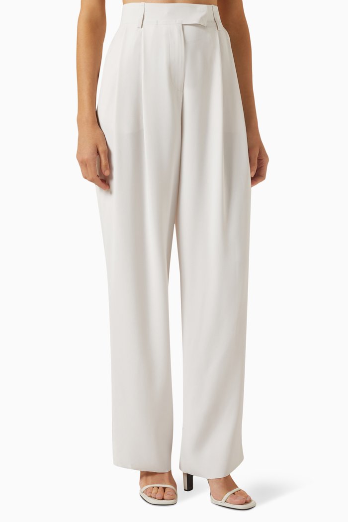 

Love Capsule Wide-leg Pants in Crepe, Grey