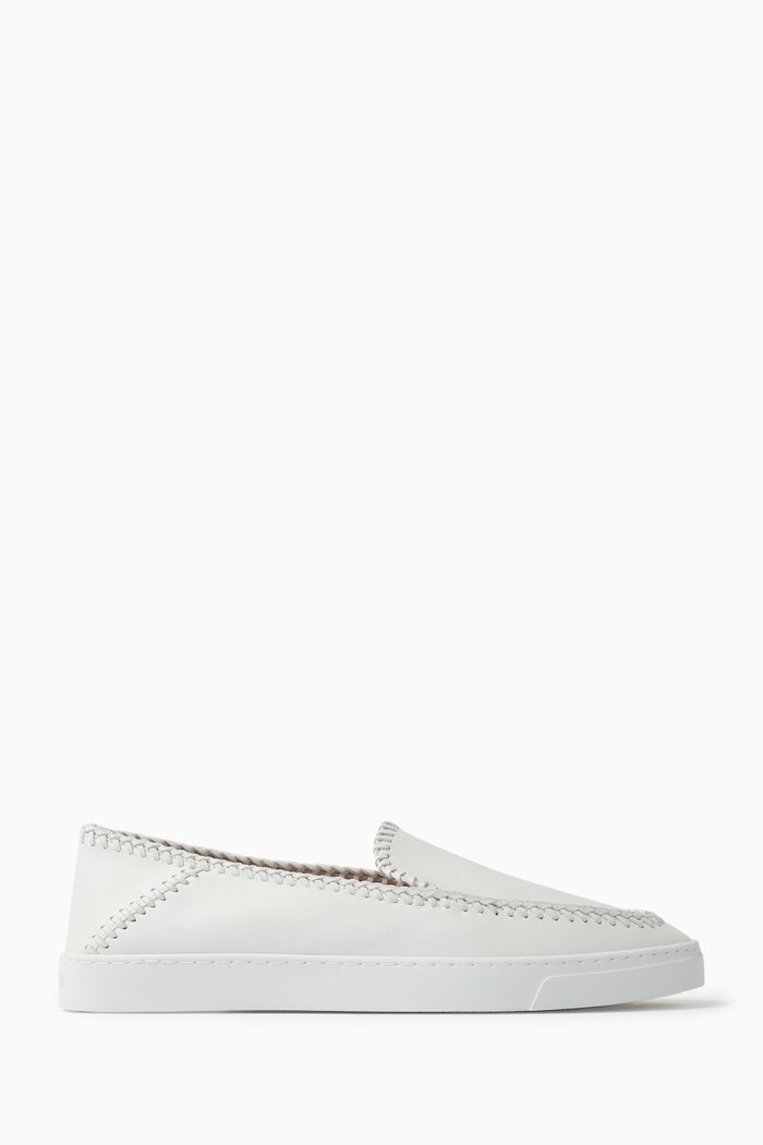 

Love Capsule Loafers in Calfskin Leather, White