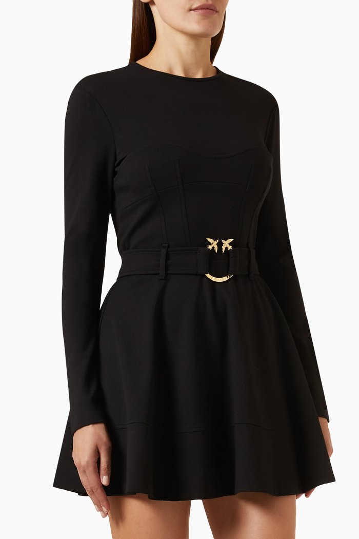 

Aquaman Mini Dress in Knit, Black
