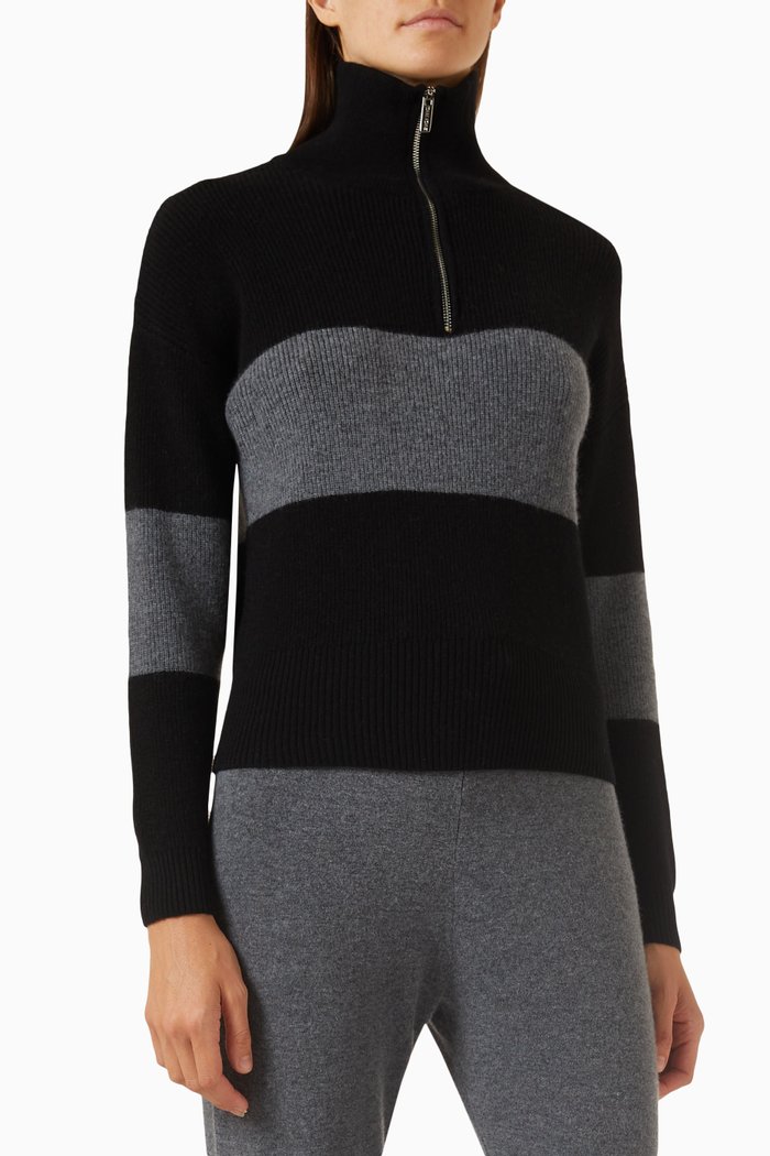 

Colour-block Sweatshirt in Merino Wool, Multicolour