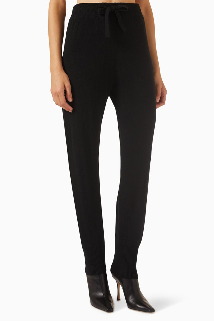 

Apres Ski Sweatpants in Merino Wool, Black