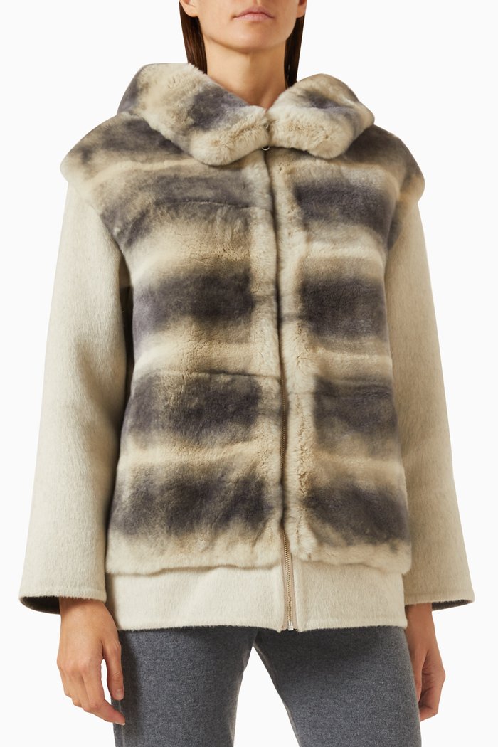 

Après Chinchilla Hooded Jacket, Grey