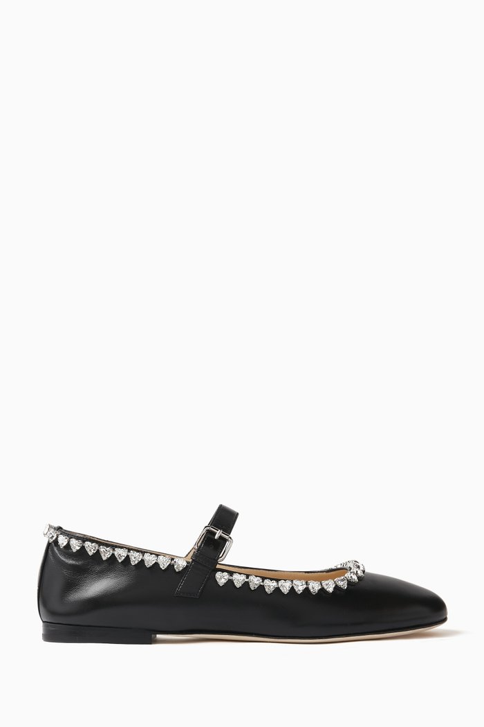 

Audrey Ballerina Flats in Nappa, Black
