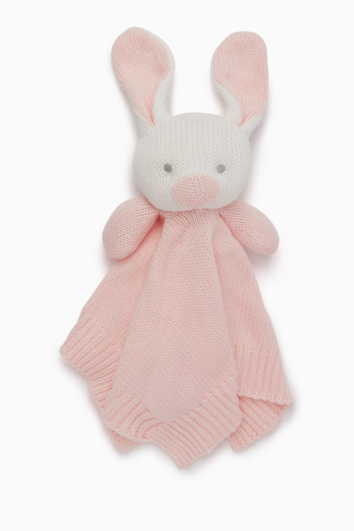 

Rabbit Comforter in Organic Cotton-knit, Pink