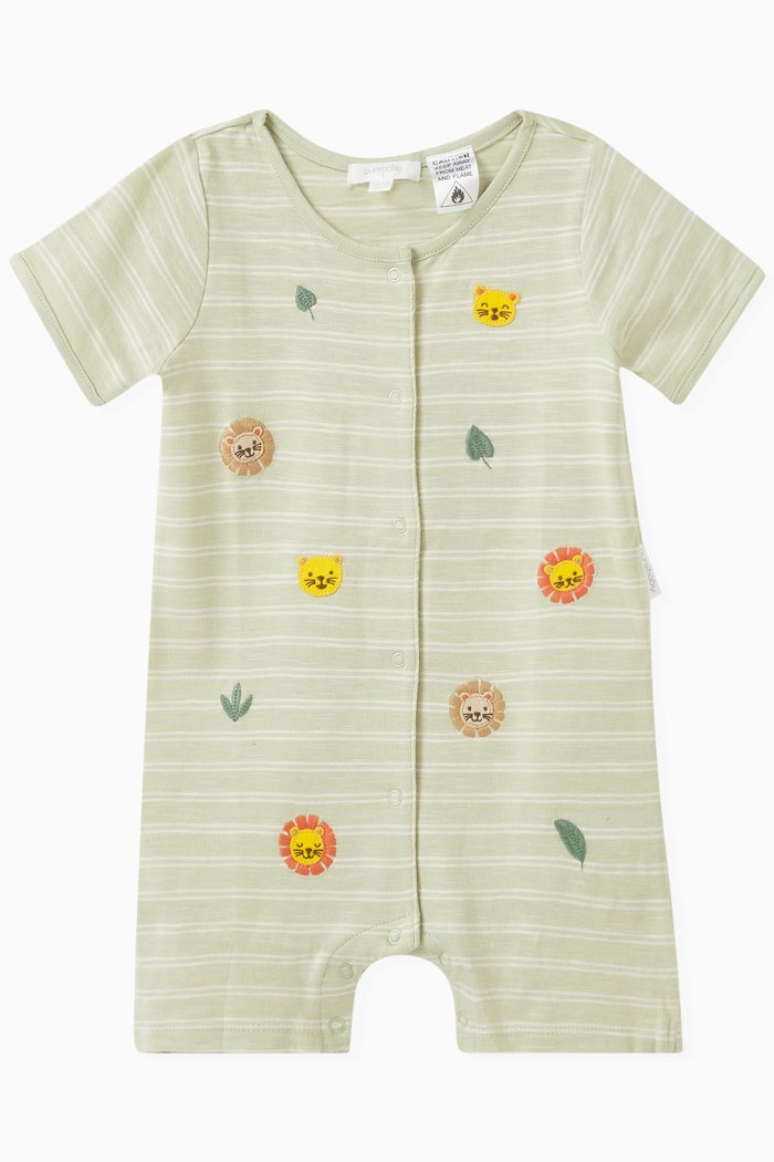 

Savanna Printed Bodysuit in Organic Cotton, White