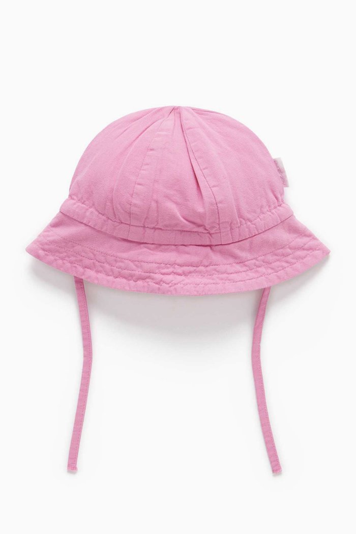 

Fig Sun Hat in Linen Blend, Pink