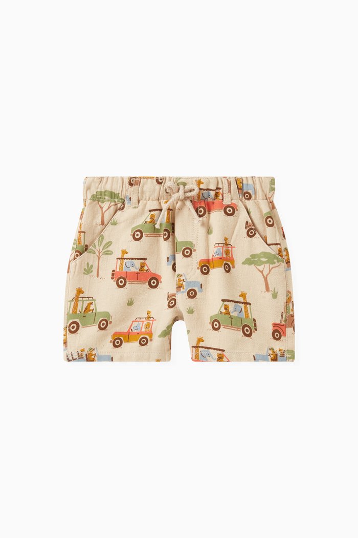 

Safari Pull-on Shorts in Organic Cotton, Multicolour