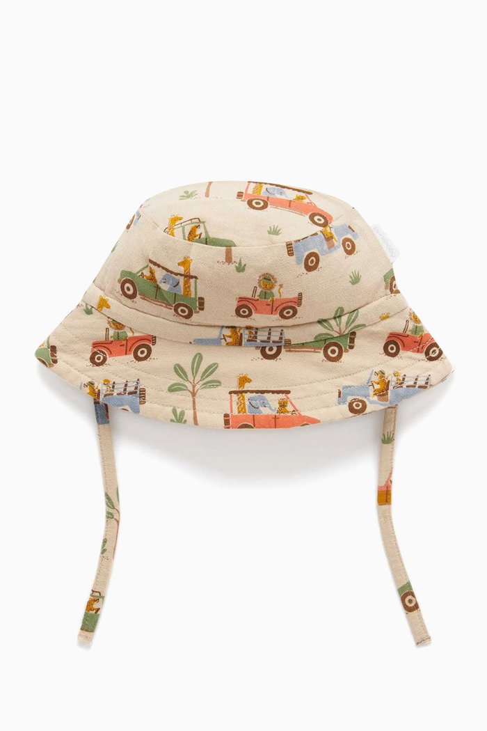 

Printed Bucket Hat in Organic Cotton, Multicolour