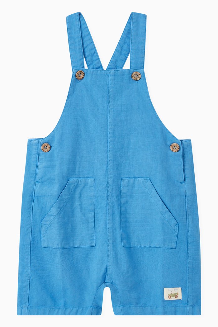 

Overalls in Linen-blend, Blue