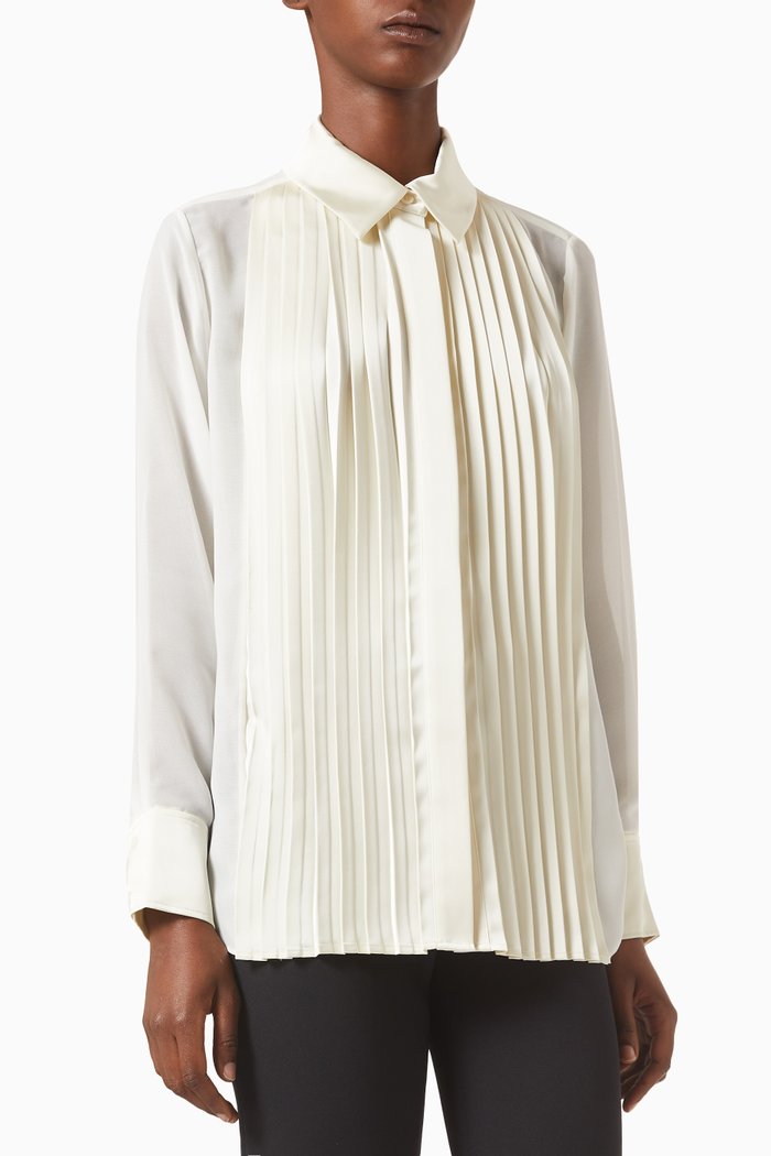 

Vinka Pleated Shirt, Neutral