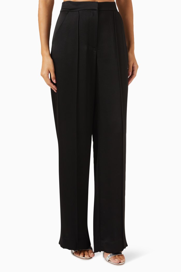 

Kyra Wide-leg Pants, Black