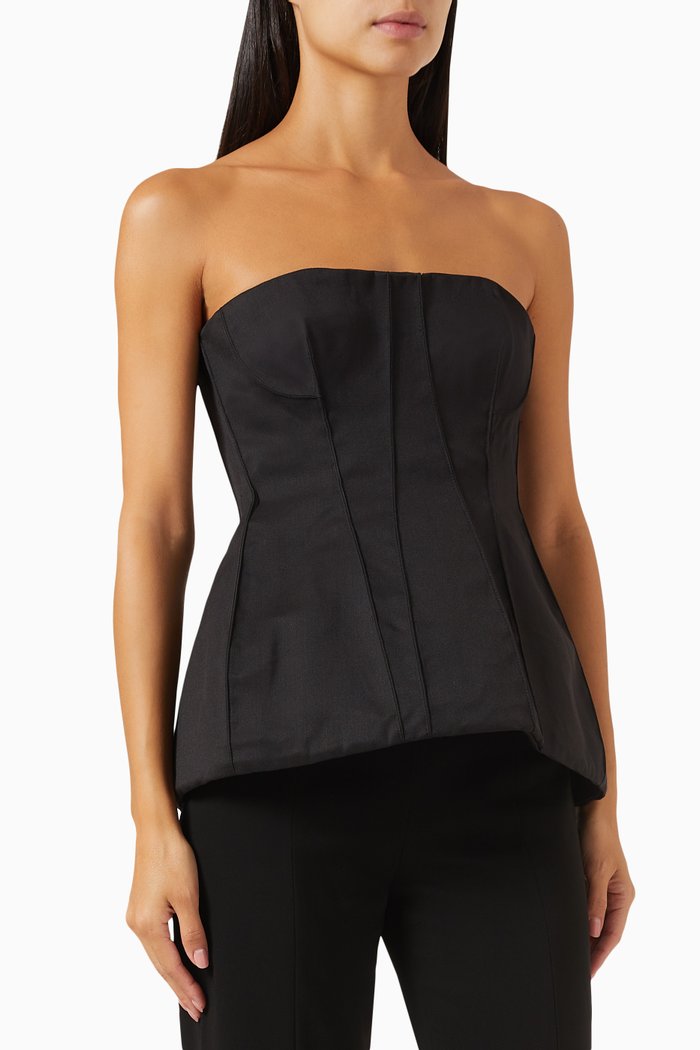 Parker Bustier Top, Black