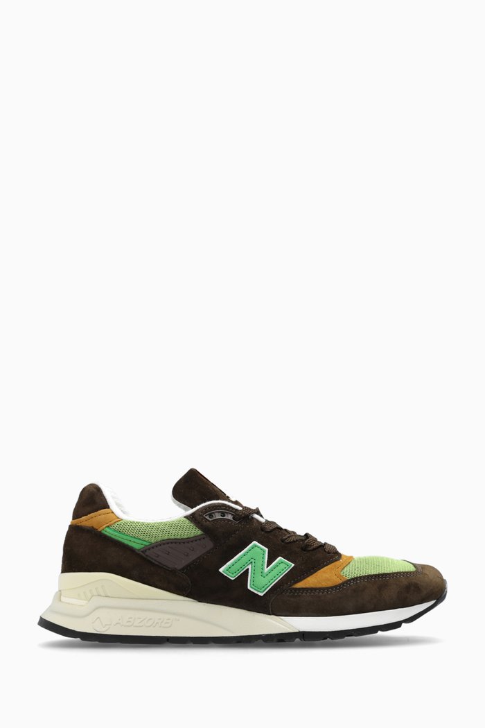 

Made in USA 998 Sneakers in Suede & Mesh, Multicolour