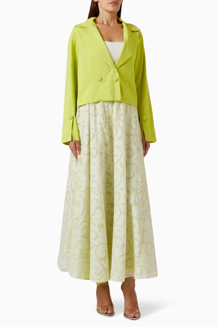 Jacket & Skirt Set, Yellow