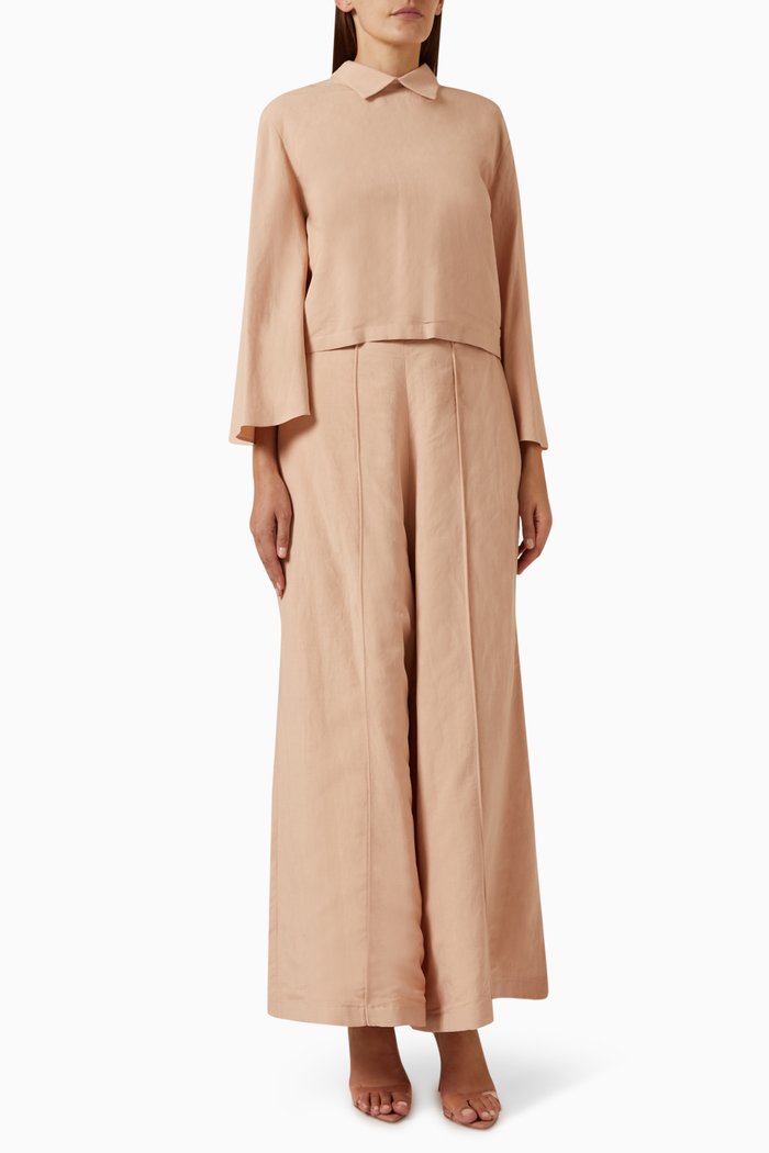 

Shirt & Trouser Set, Brown