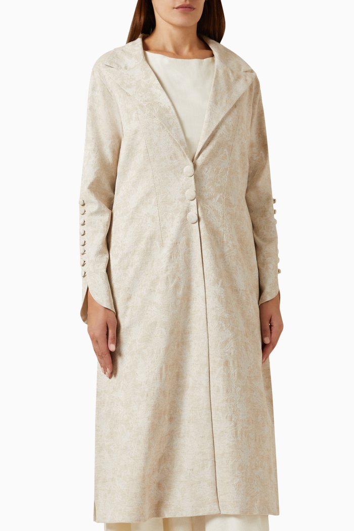 

Crackled-embossed Jacket, Neutral