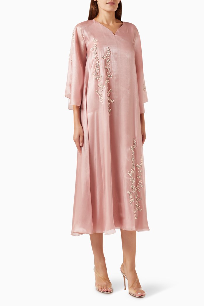

Crystal-embellished Midi Dress, Pink