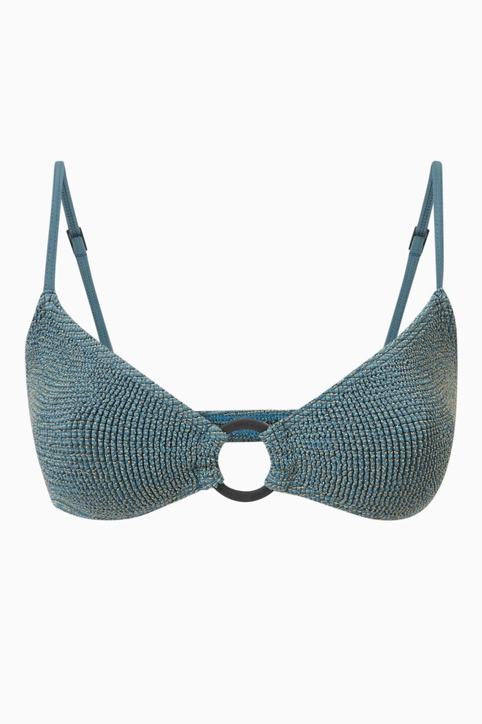

Ring Lissio Crop Bikini Top in Authentic Crinkle™, Green