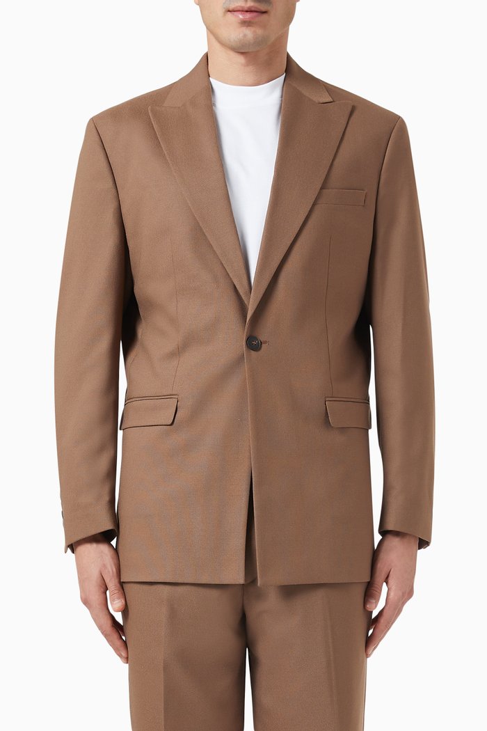 

Comfort-fit Blazer, Brown