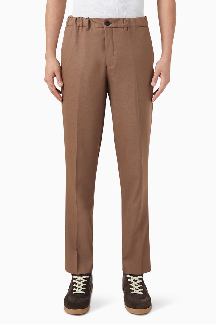 

Comfort-fit Pants, Brown