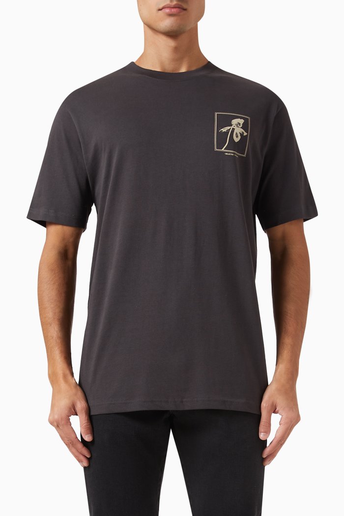 

Printed T-shirt in Organic Cotton, Grey