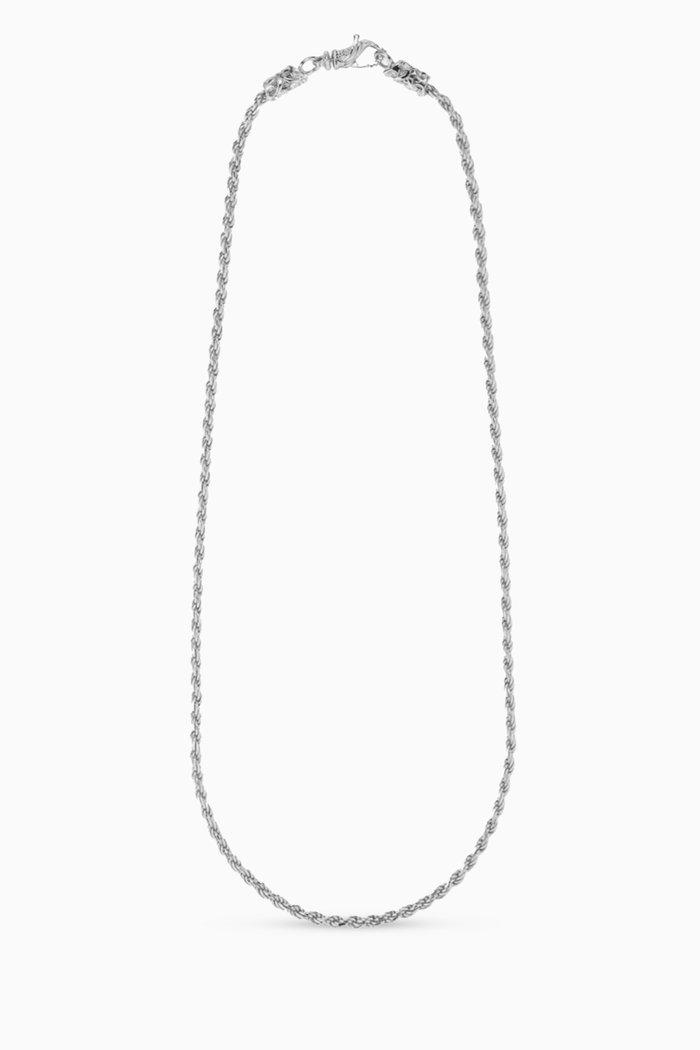 

Essential Rope Chain Necklace in Sterling Silver