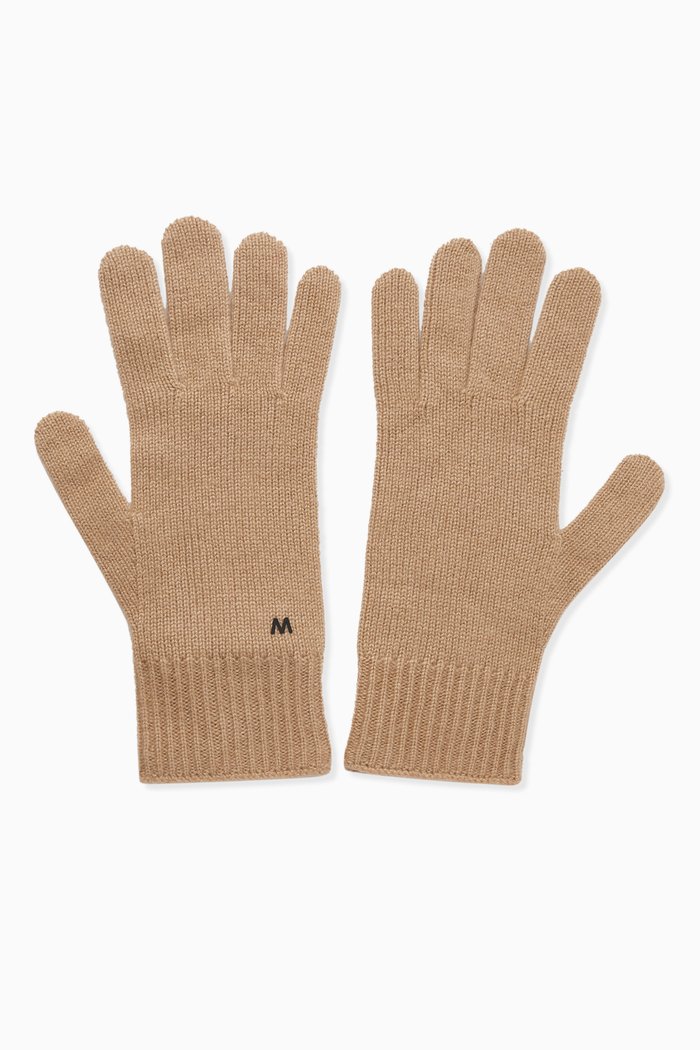 

Lea Knitted Gloves in Cashmere, Neutral