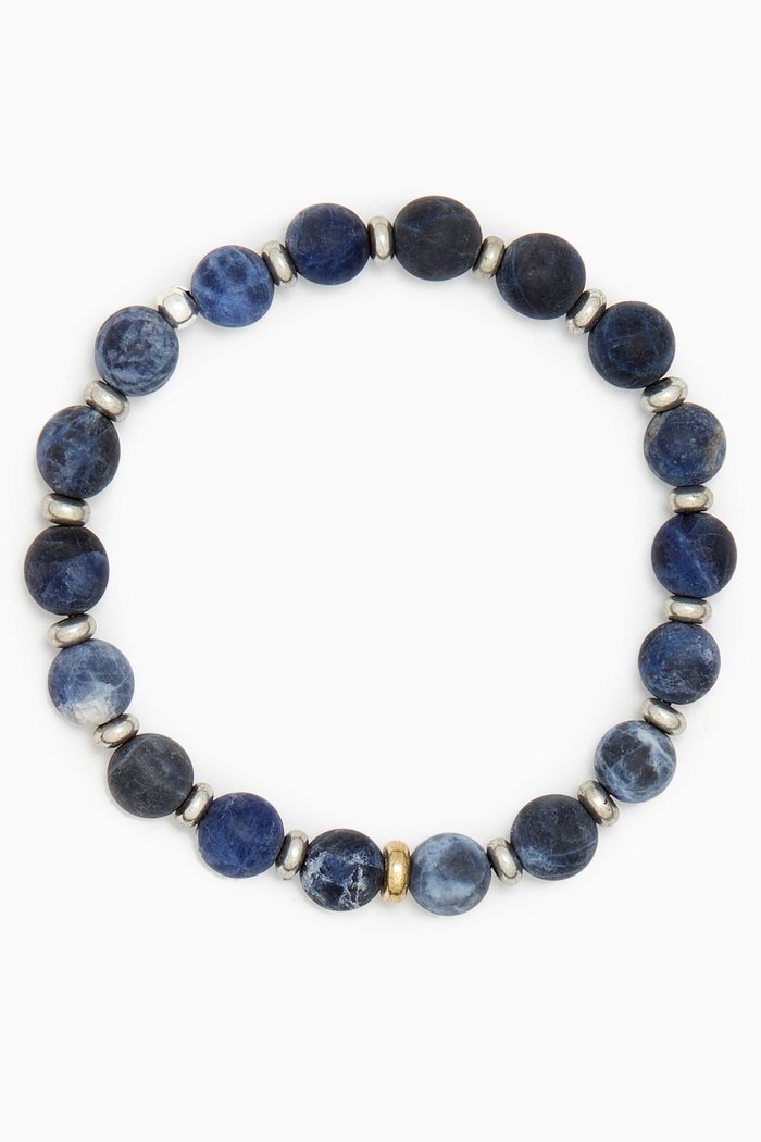 

Hugo Lapis Bracelet in Brass, Blue