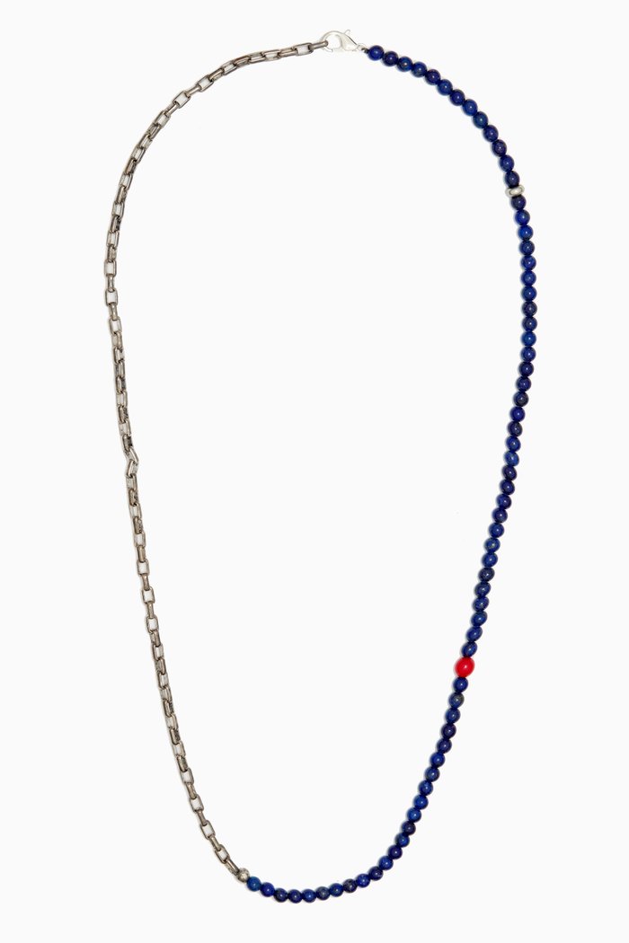 

Garrett Glass-bead Necklace, Blue