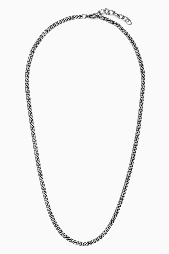 

Felix Curb-chain Bracelet in Silver-tone Brass