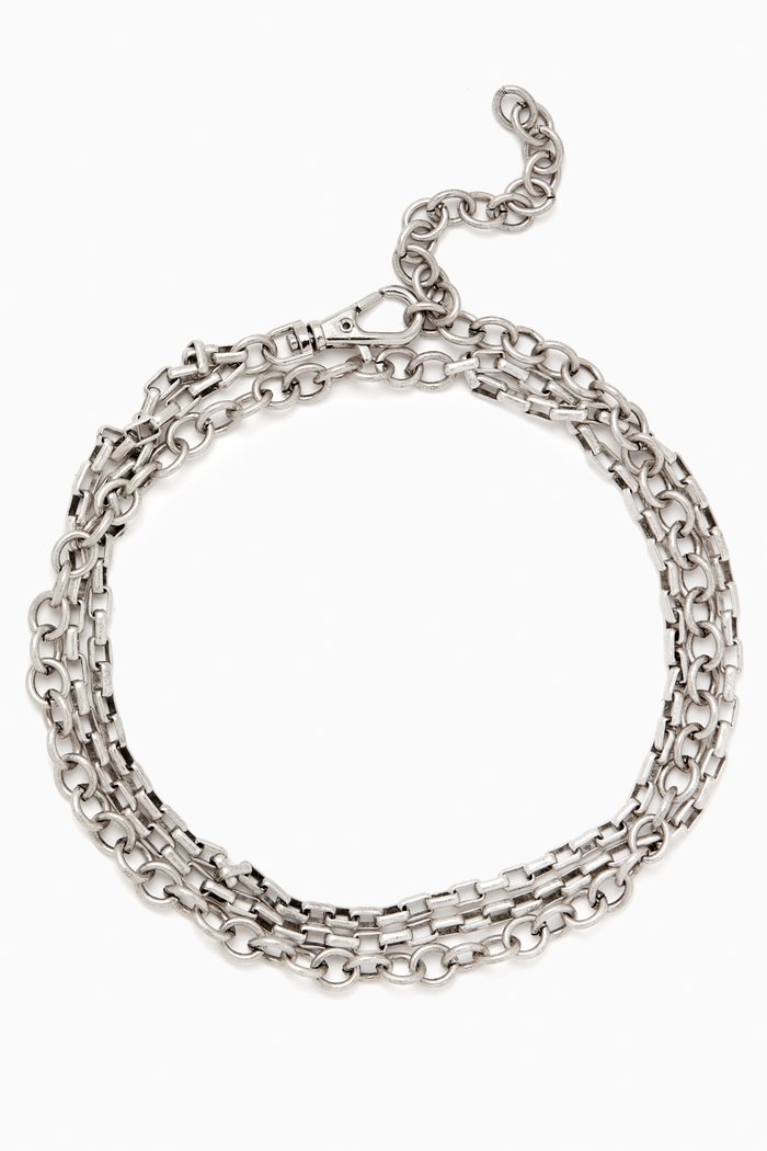 

The Harrison Double Wrap Bracelet in Silver-tone Brass