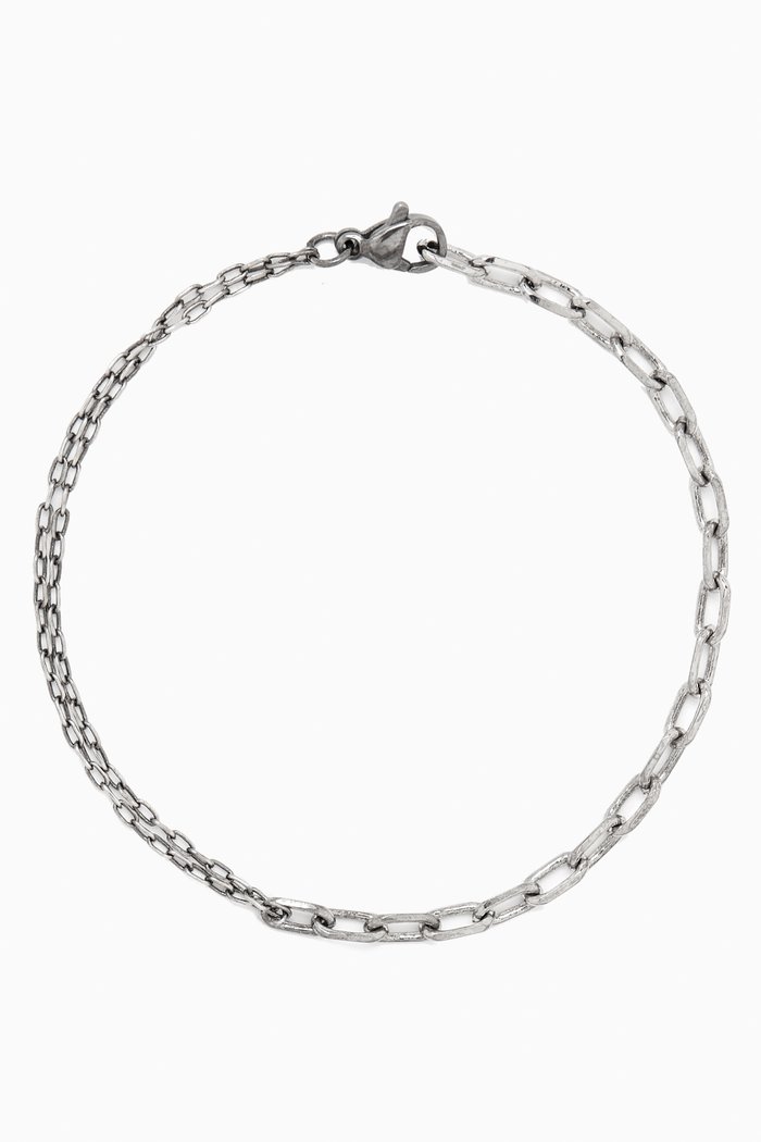 

The Harry Anchor to Anchor Chain Bracelet in Silver-tone Brass
