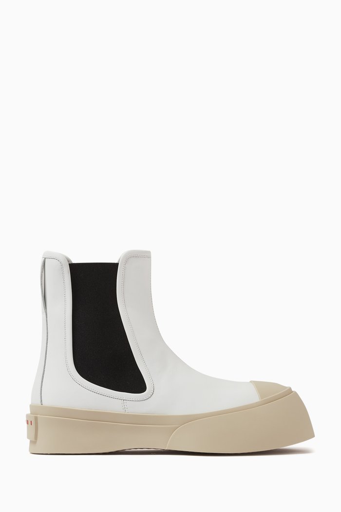 

Ankle Boots in Leather, White