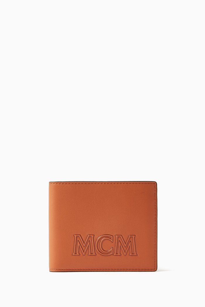

Aren Bifold Wallet in Leather, Brown