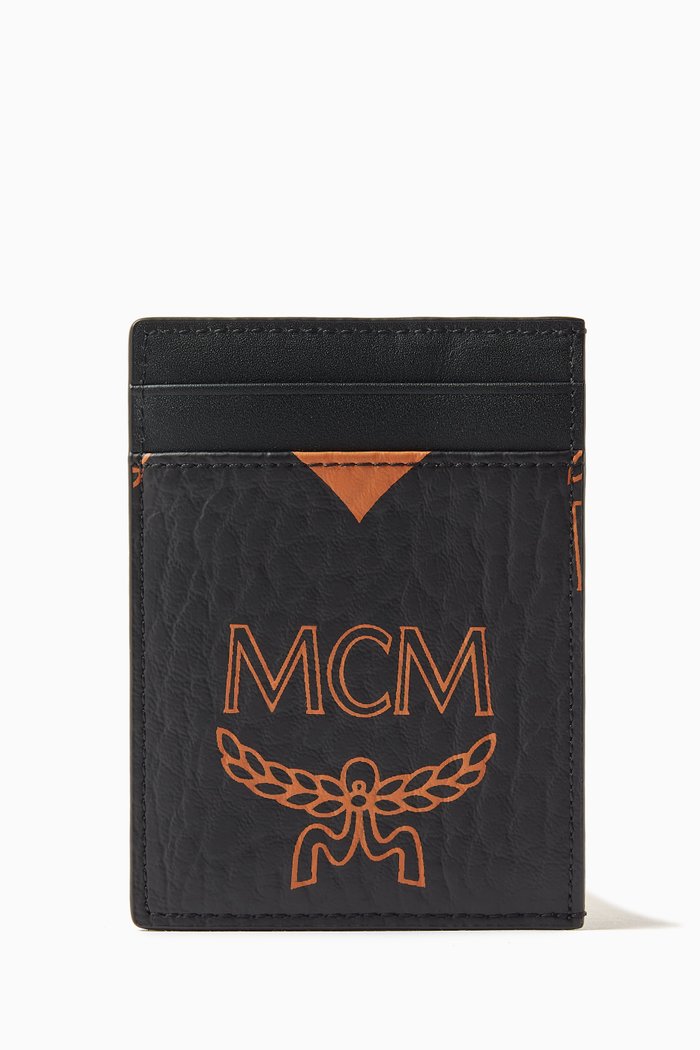 

Aren Card Case in Maxi Visetos, Black