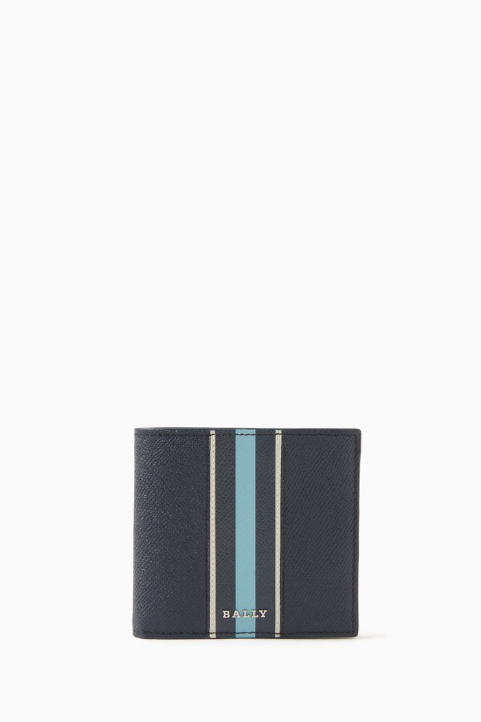

Brasai Wallet in Calf Leather, Blue