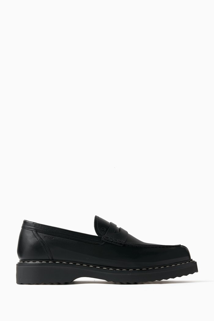 

Necko Loafers in Leather, Black