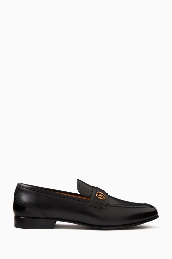 

Sadei Loafers in Leather, Black