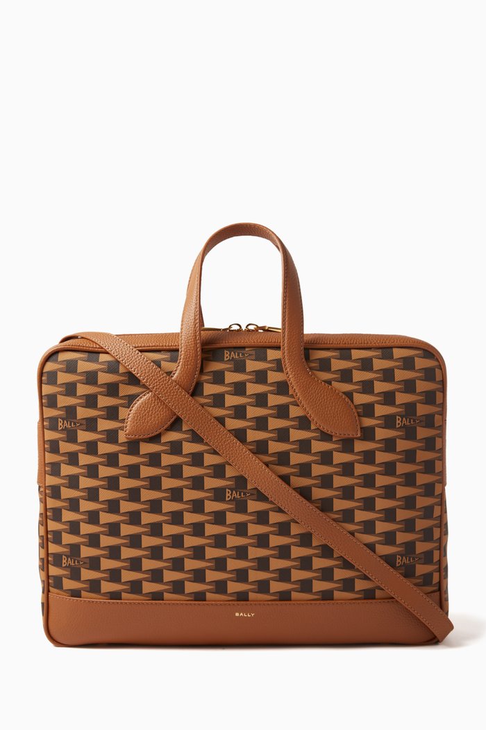 Easy Briefcase in Monogram Canvas, Brown