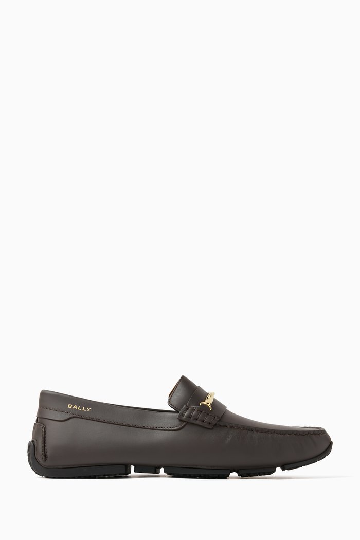 

Perley Driving Shoes in Leather, Black