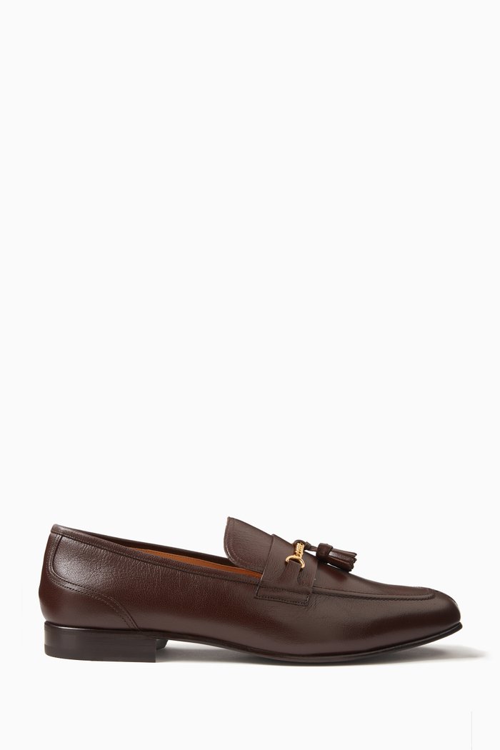 

Saily Loafers in Grained Leather, Black