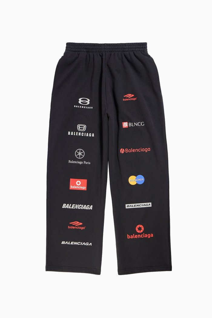 

Unisex Top League Baggy Sweatpants in Cotton-fleece, Black