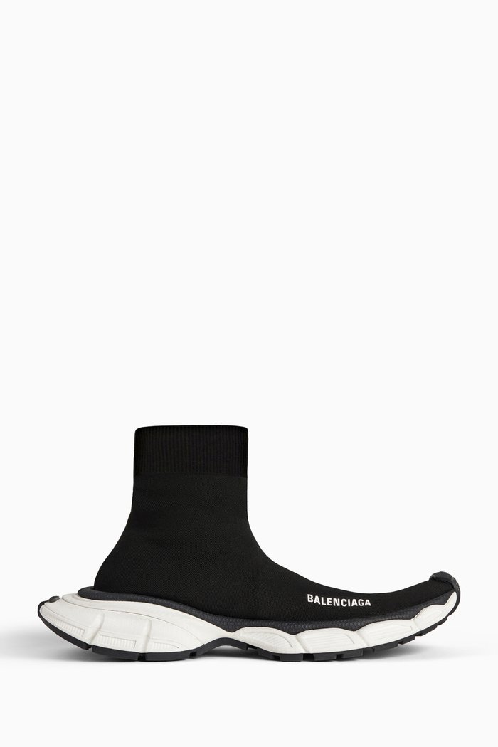 

3XL Sock Sneakers in Recycled Knit, Black