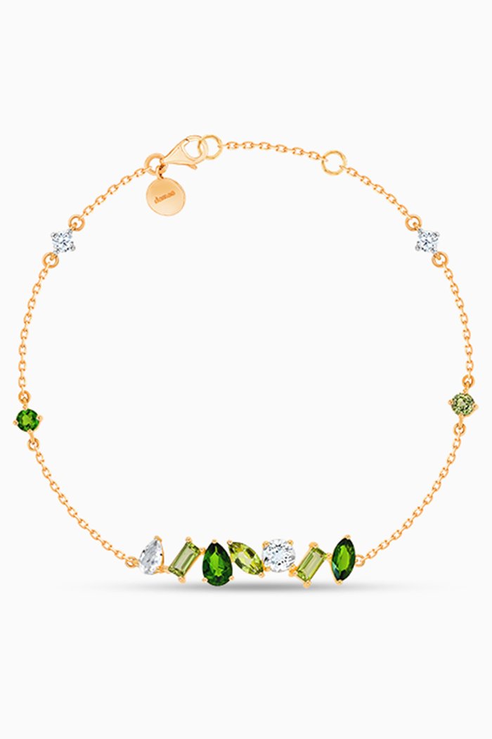 

Fireworks Fiesta Precious Gemstone Bracelet in 18kt Rose Gold
