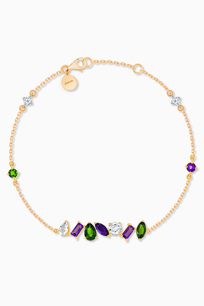 

Fireworks Fiesta Precious Gemstone Bracelet in 18kt Rose Gold